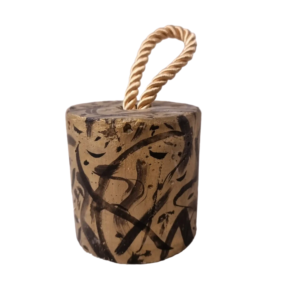 Türstopper Beton-aRT <br> Abstrakt Gold