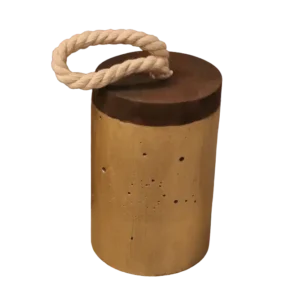 Türstopper Beton-aRT <br> Gold & Wood