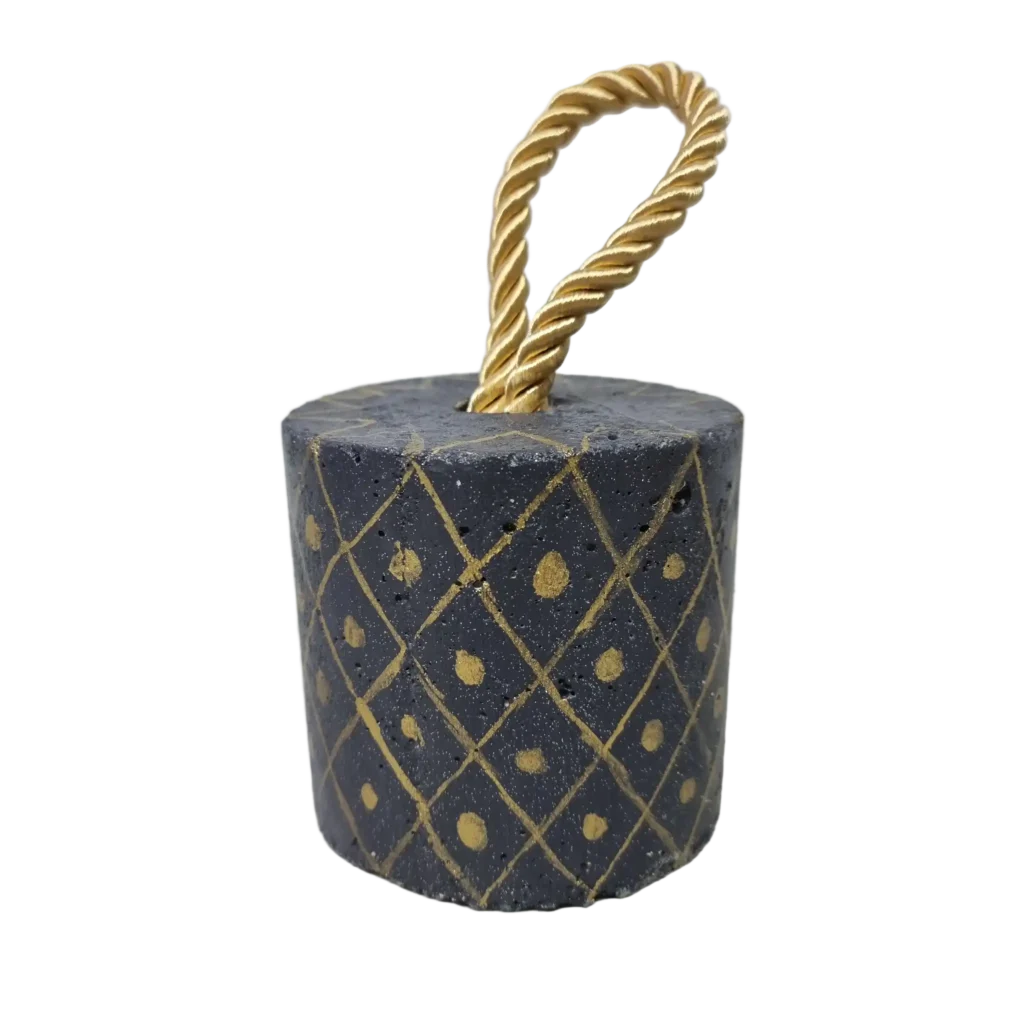 Türstopper Beton-aRT <br> Gold Raute