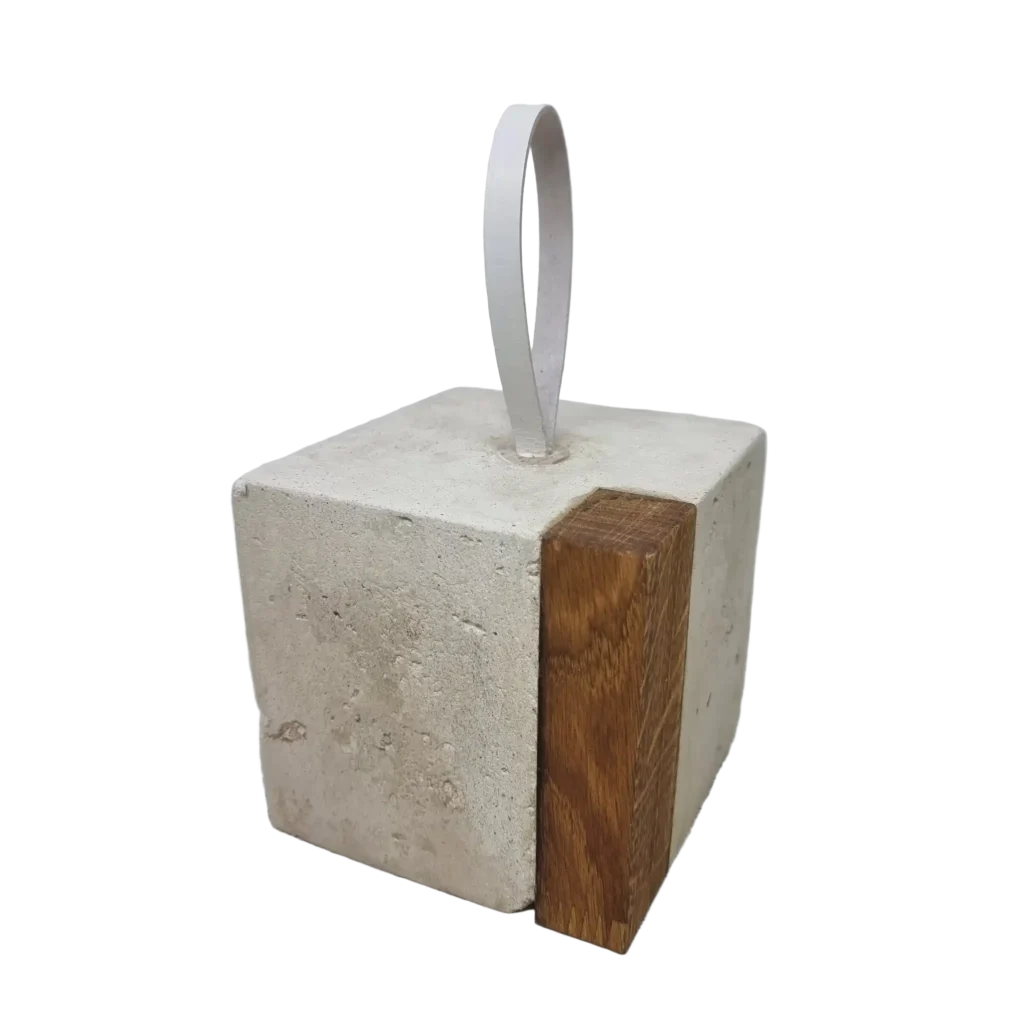 Türstopper Beton-aRT <br> Eiche Weiss