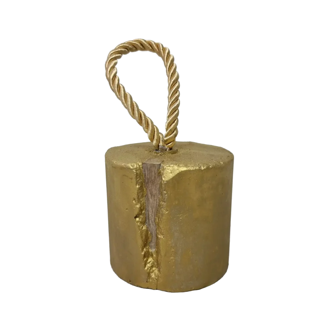 Türstopper Beton-aRT <br> Gold and Teak