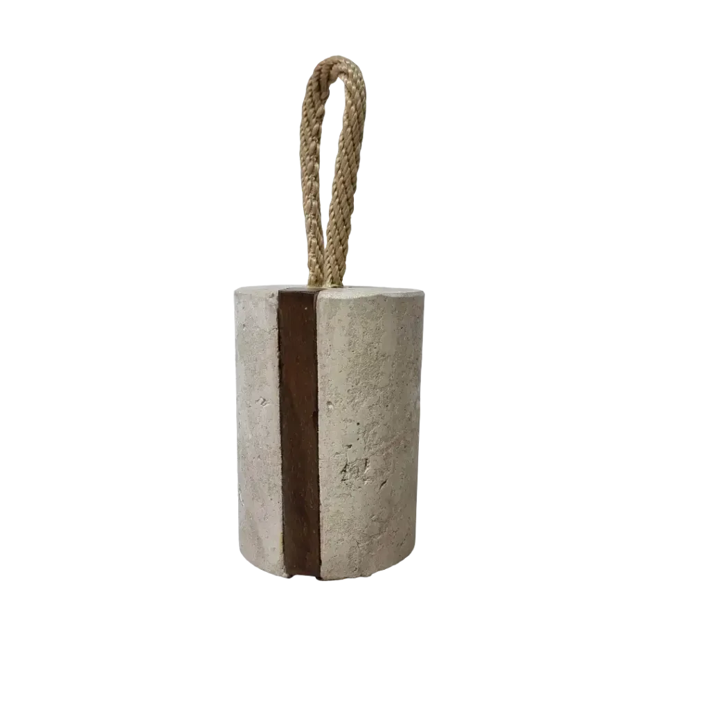Türstopper Beton-aRT <br> Teakholz