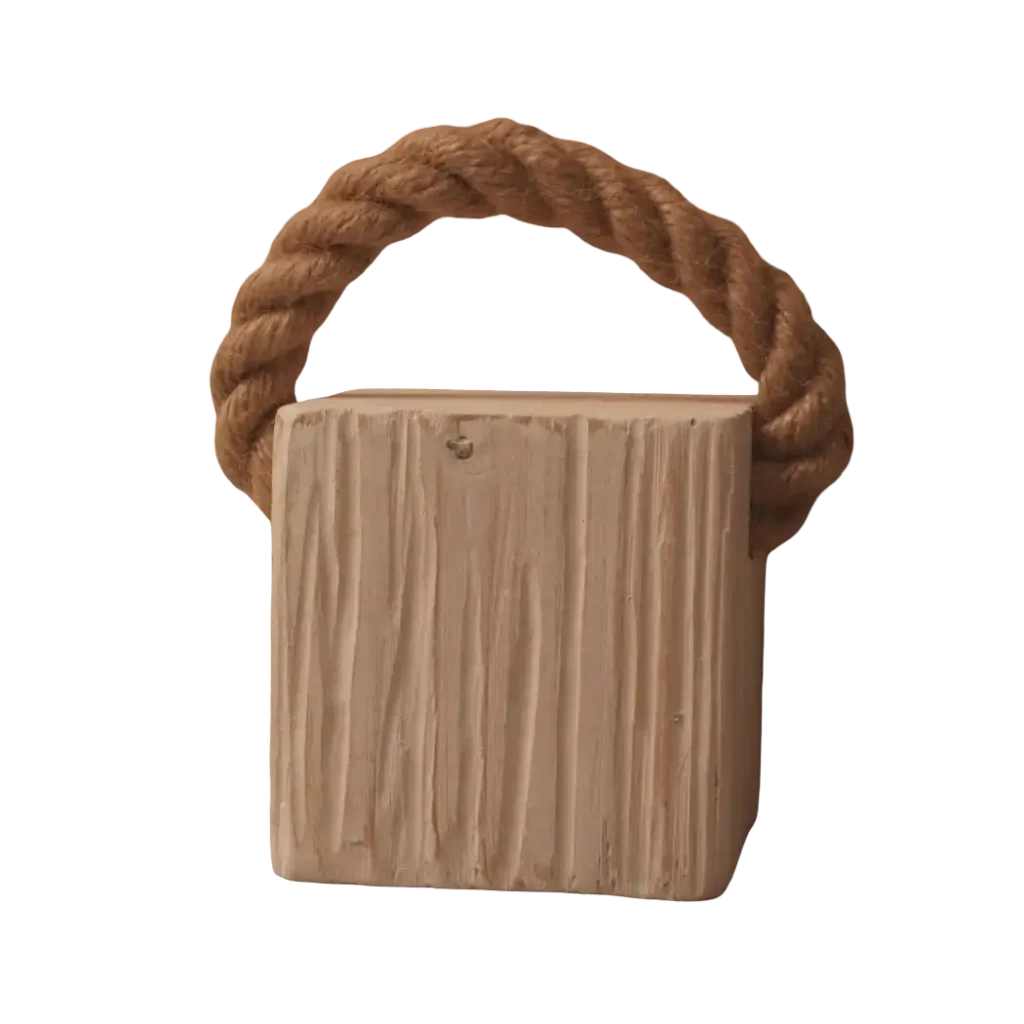 Türstopper Wood-aRT<br> Vintage Weiss Altholz