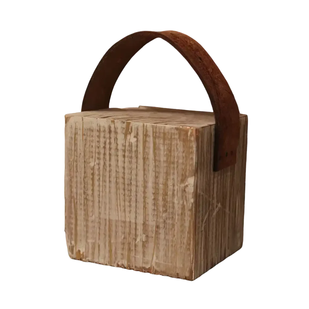 Türstopper Wood-aRT<br> Wood Vintage Weiss