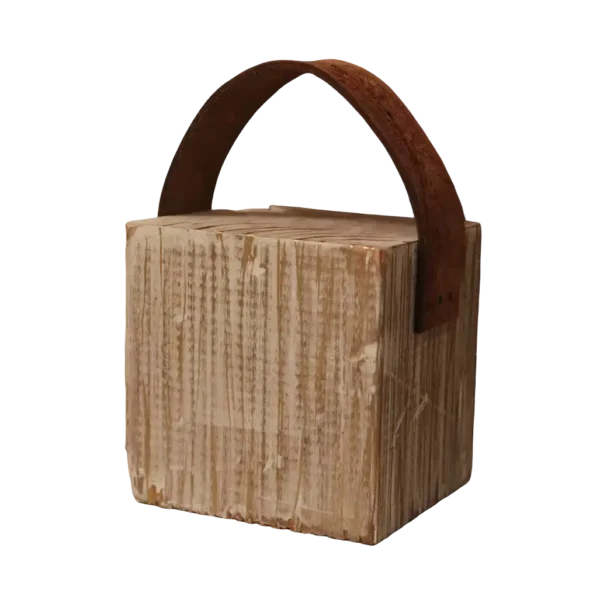 Türstopper Wood-aRT<br> Wood Vintage Weiss