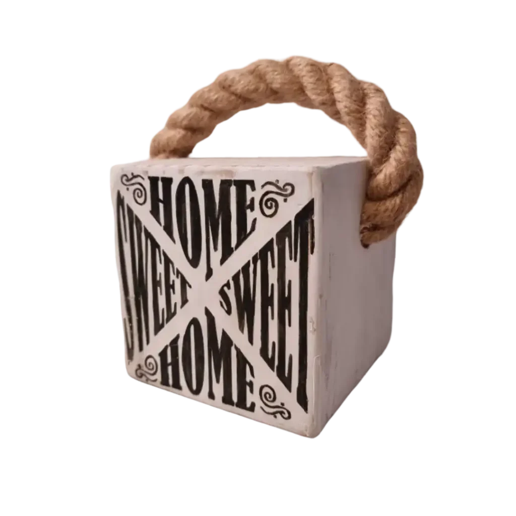 Türstopper Wood-aRT<br> Home sweet Home