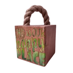 Türstopper Wood-aRT<br> This is our happy Place