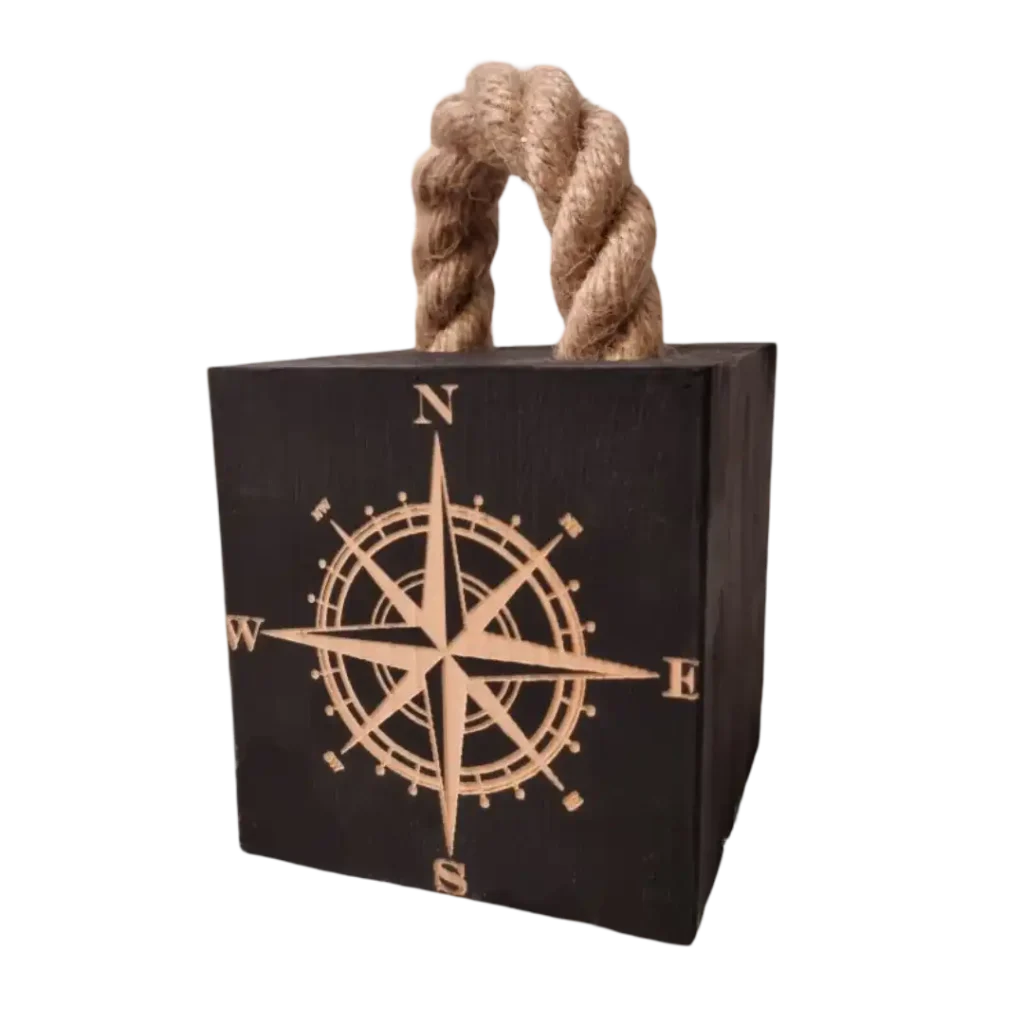 Türstopper Wood-aRT<br> Kompass