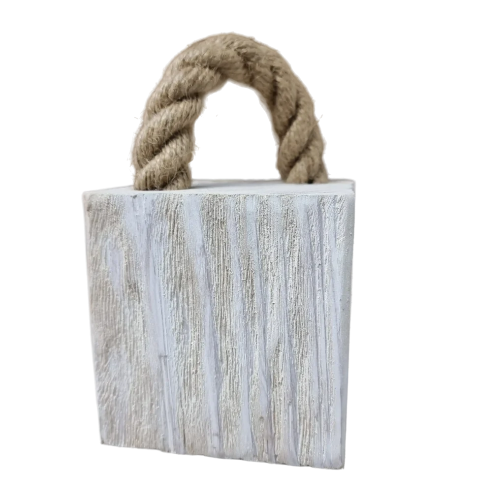 Türstopper Wood-aRT<br>Vintage White