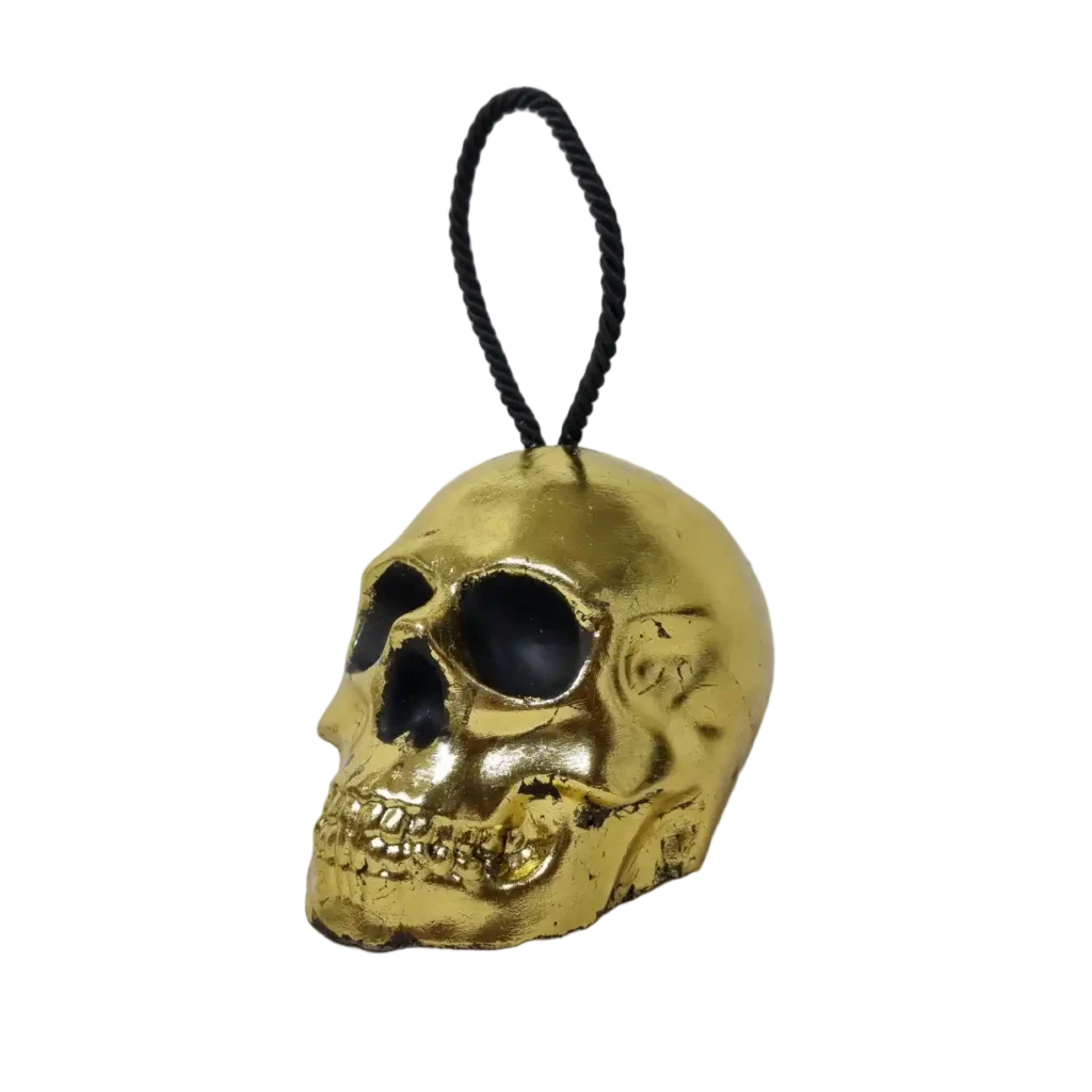 Türstopper Totenkopf Gold
