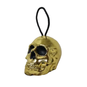 Türstopper Totenkopf Gold