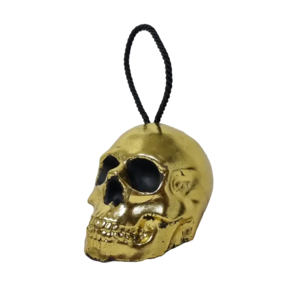 Türstopper Totenkopf Gold