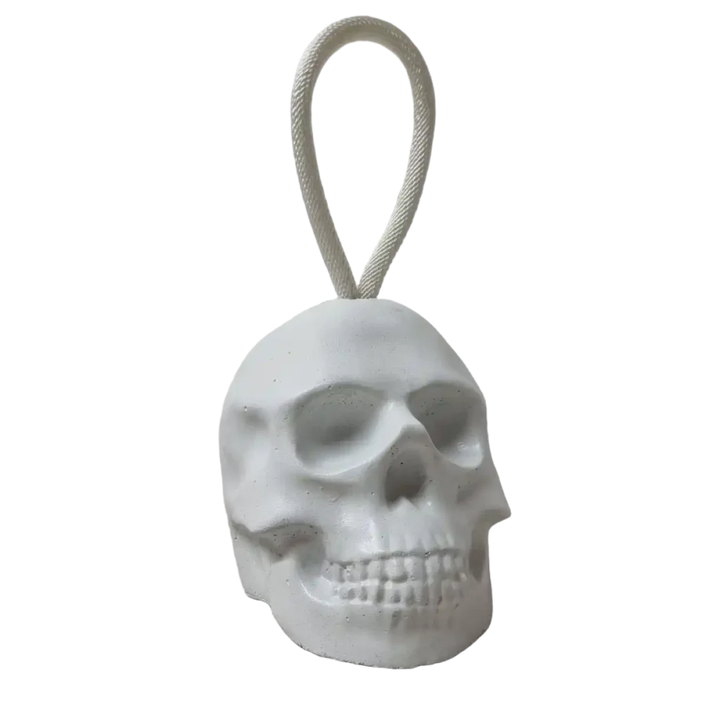Türstopper Totenkopf Weiss