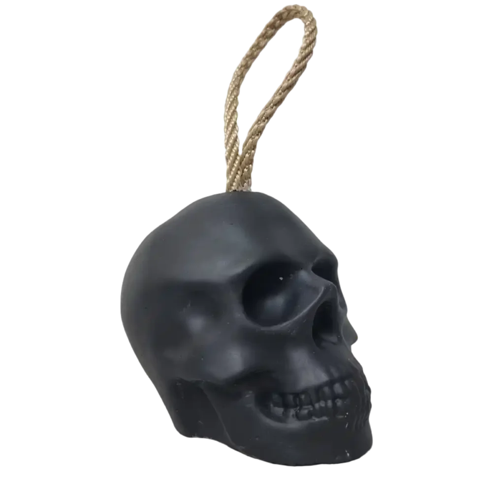 Türstopper Totenkopf schwarz matt