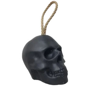 Türstopper Totenkopf schwarz matt