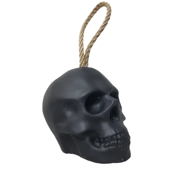 Türstopper Totenkopf schwarz matt