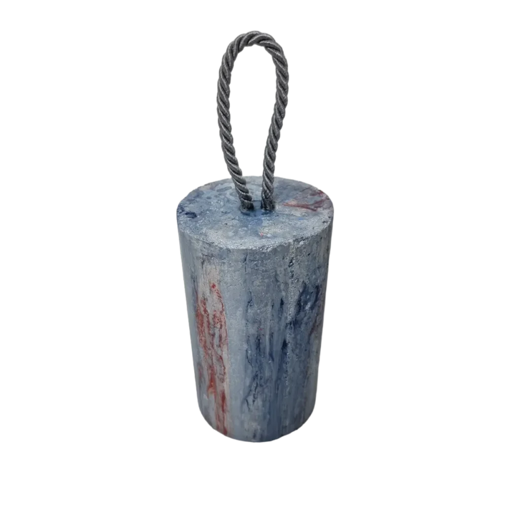 Türstopper Beton-aRT <br> Blau Silber